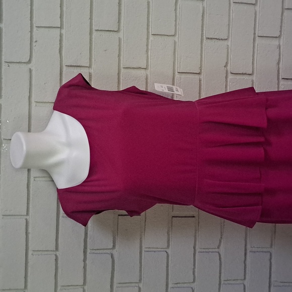 Ronnie Nicole Fucia Ruffle Business/Formal Dress. Size 12 NWOT - Picture 2 of 11